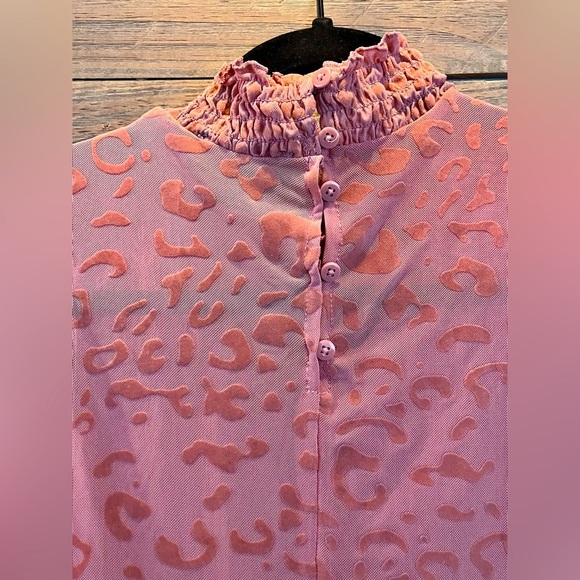 VELVET BURNOUT FAIRY GRUNGE WHIMSY BODYSUIT - Picture 9 of 9